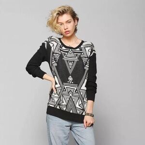 Urban Outfitters Intarsia‎ Aztec Patterned Pullover Sweater by Ecote Small